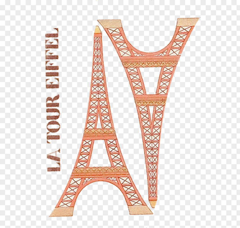 Eiffel Tower Paper Toys Model PNG