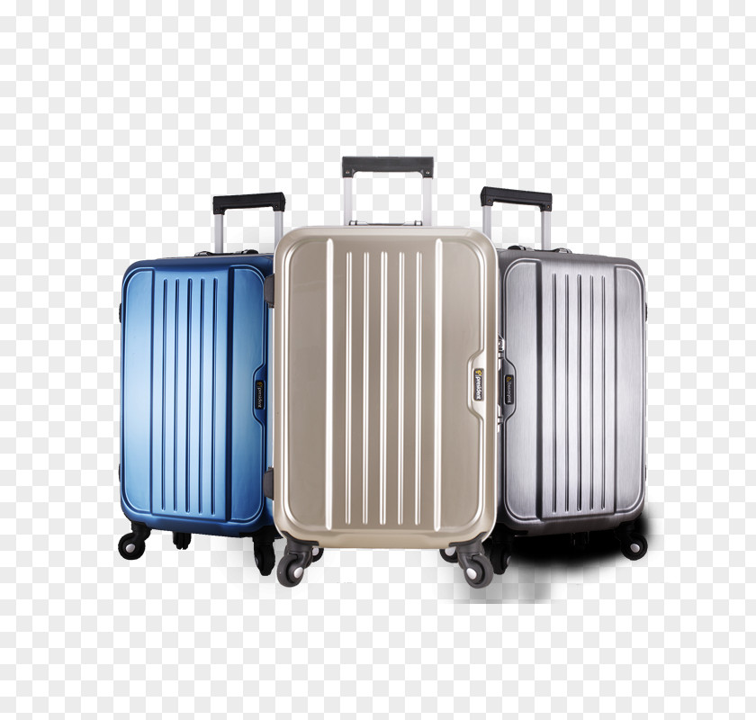 High-end Luggage Caster Suitcase Hand Baggage Trolley PNG