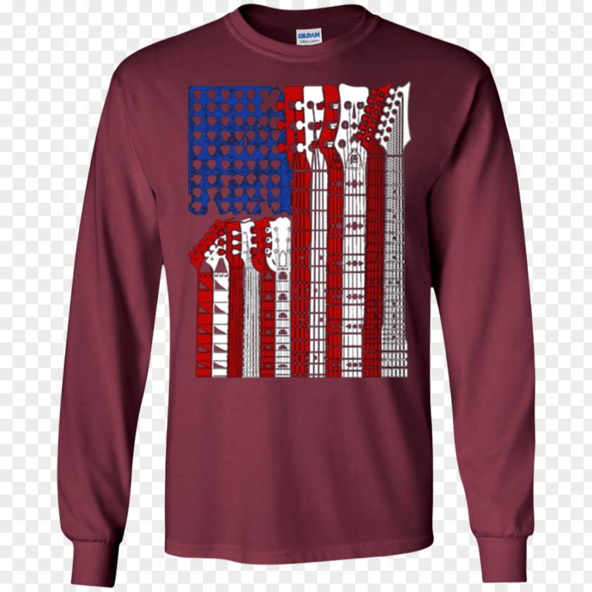 Red White And Blue Banner Long-sleeved T-shirt Hoodie Clothing PNG