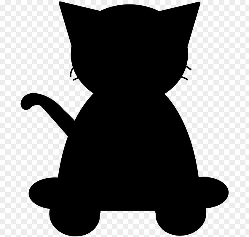 Whiskers Kitten Domestic Short-haired Cat Black PNG