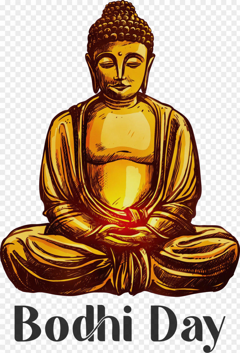Gautama Buddha Wall Decal Meditation Sticker PNG