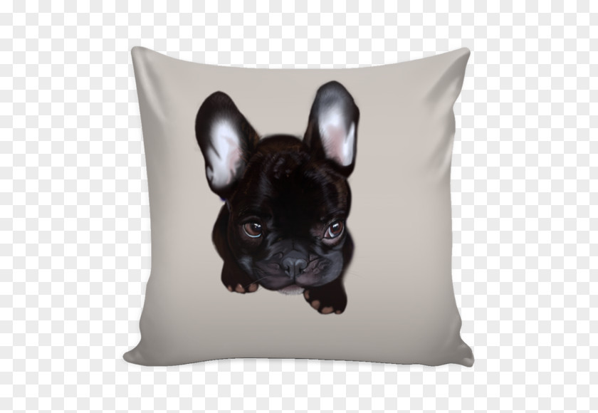 Cute Bulldog Throw Pillows Cushion Quotation Couch PNG