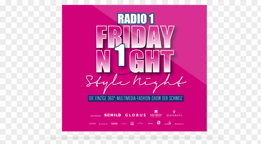 Friday Night Logo Pink M Brand Font PNG