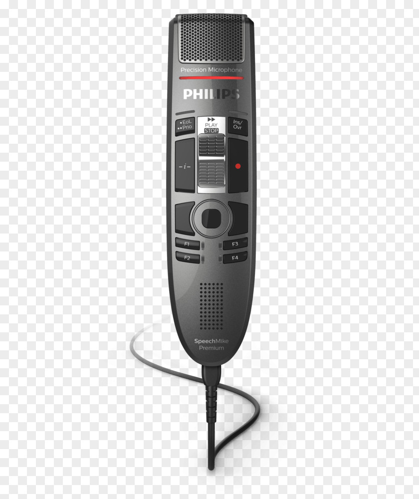 Microphone Philips SMP3700 SpeechMike Premium Touch Dictation LFH3500 Machine Digital PNG