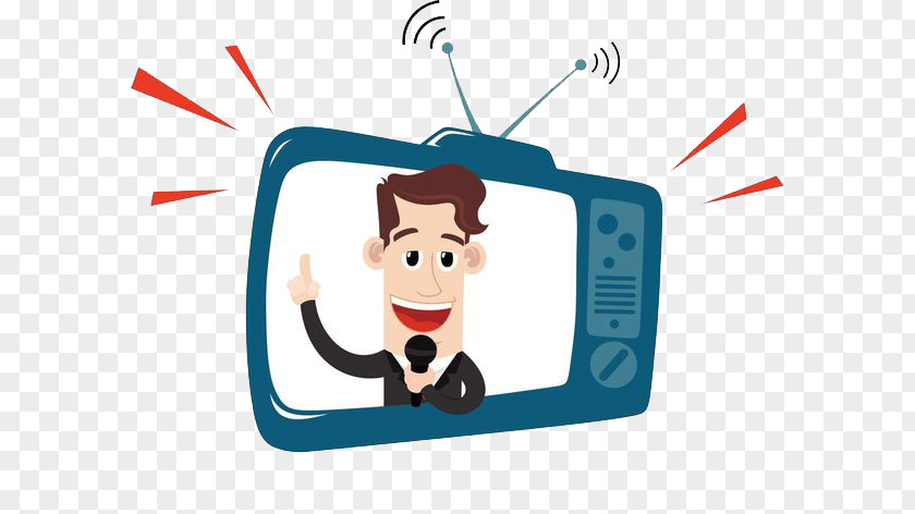The Man With Receiver On Television Drawing Photography Illustration PNG