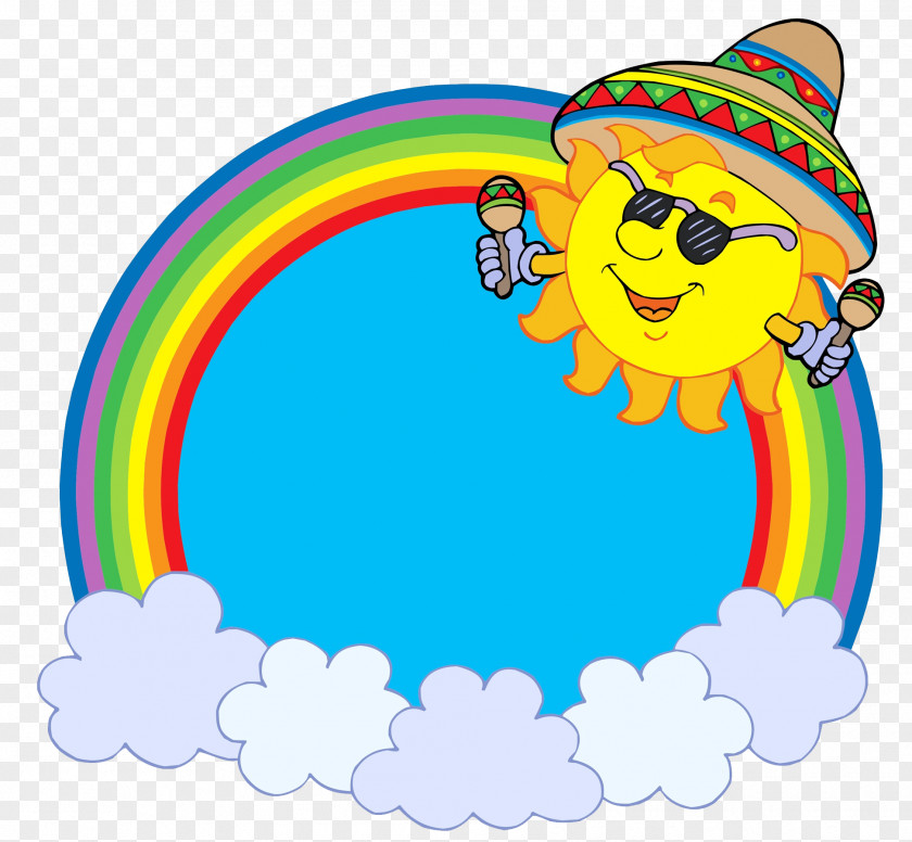 The Sun Before Rainbow Royalty-free Clip Art PNG