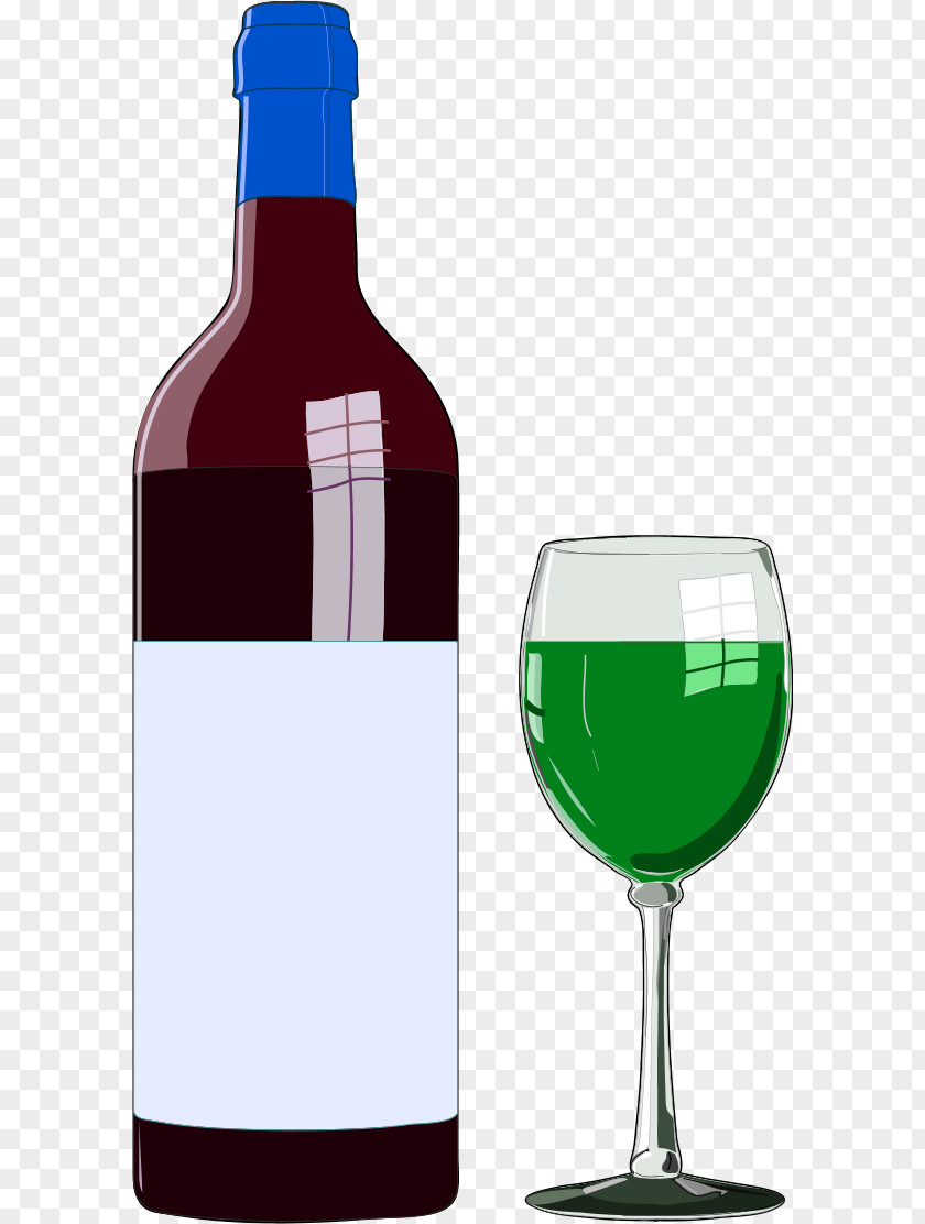 Wine Bottle Vector Red Glass Clip Art PNG