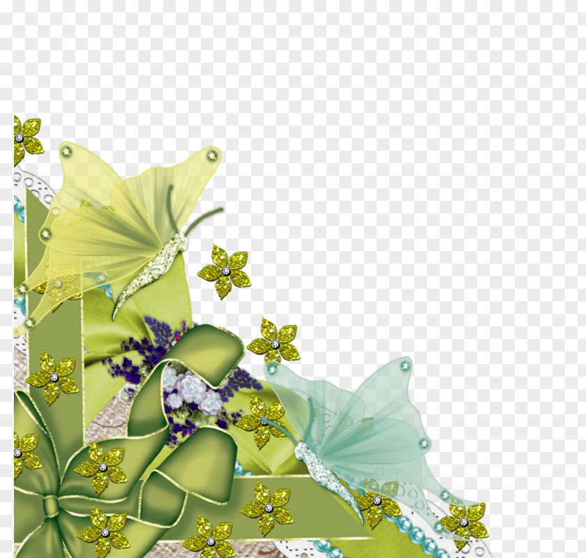 Butterfly Flowering Plant Molding Clip Art PNG