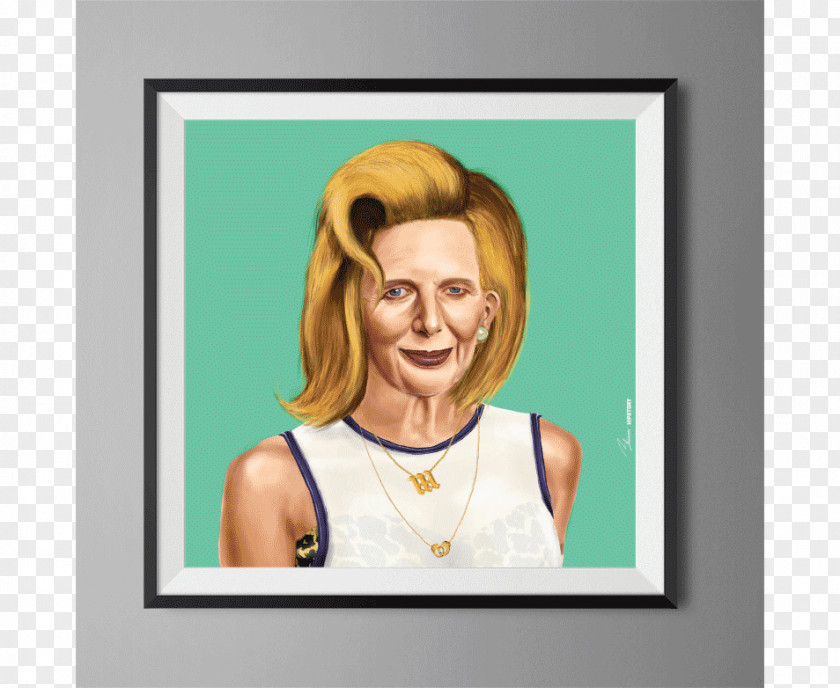Margaret Thatcher Amit Shimoni Illustration Poster Design PNG