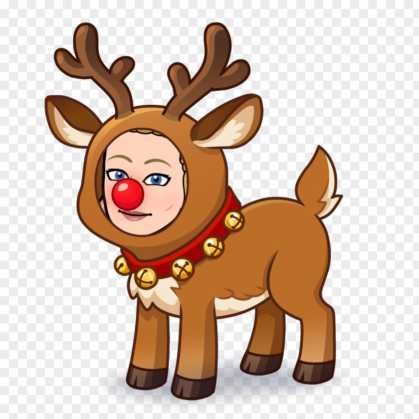 Reindeer Bitstrips Facebook Snapchat Sticker PNG