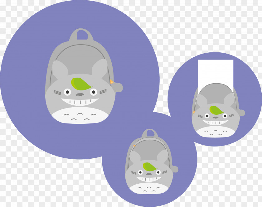 Totoro Cartoon Headgear PNG