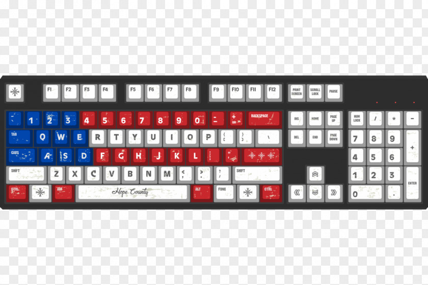 Cherry Computer Keyboard Layout Space Bar Keycap Numeric Keypads PNG