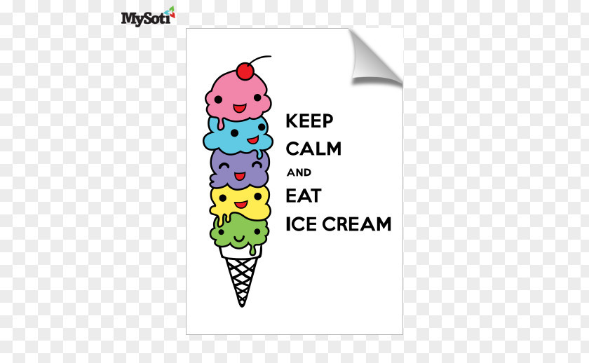 Ice Cream Cones Keep Calm And Carry On Eating PNG