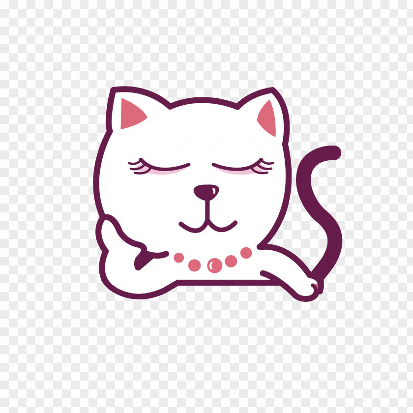 In The Meditation Of Cat Catwoman Whiskers Kitten Illustration PNG