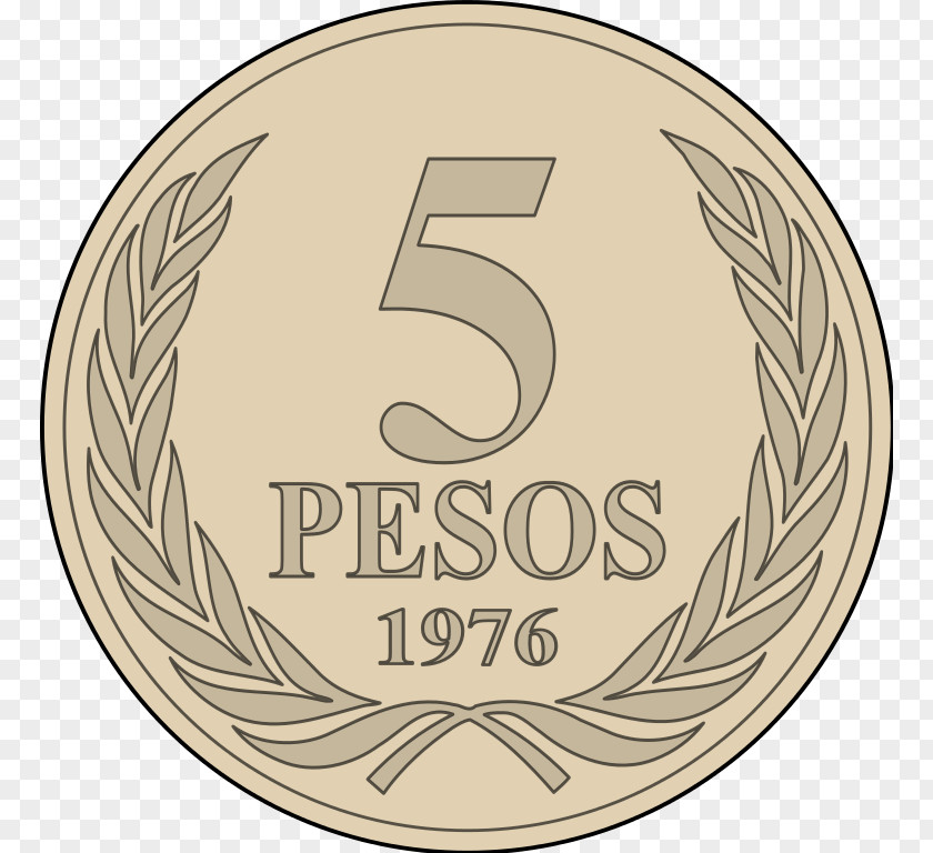 Coin Chilean Peso Currency Mexican PNG