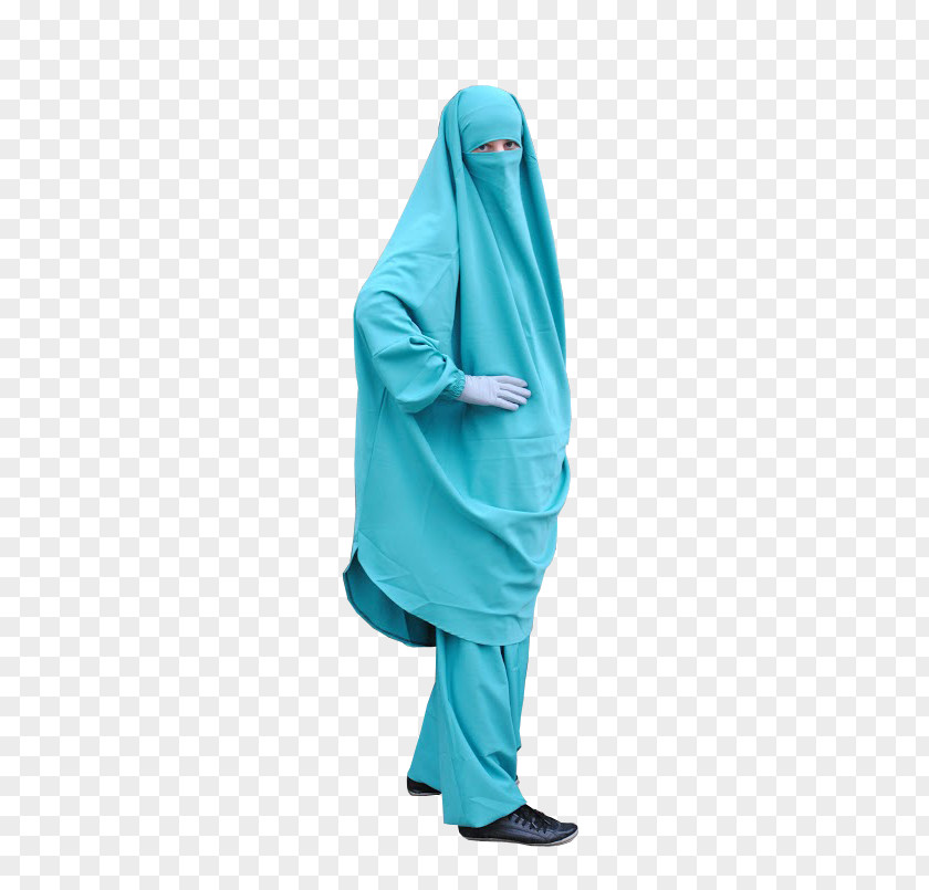 Jilbab Turquoise PNG