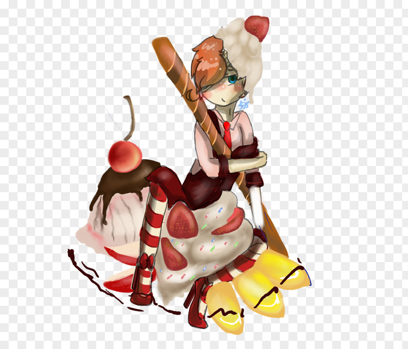 Sweet Tooth Christmas Ornament Cartoon Character Figurine PNG