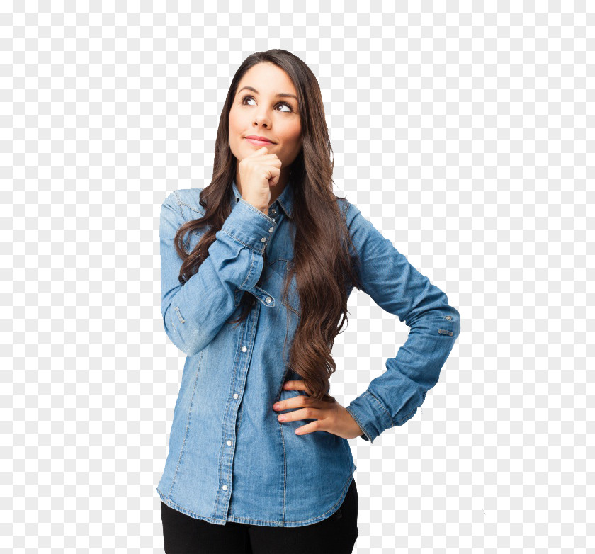 Thinking Woman Download PNG