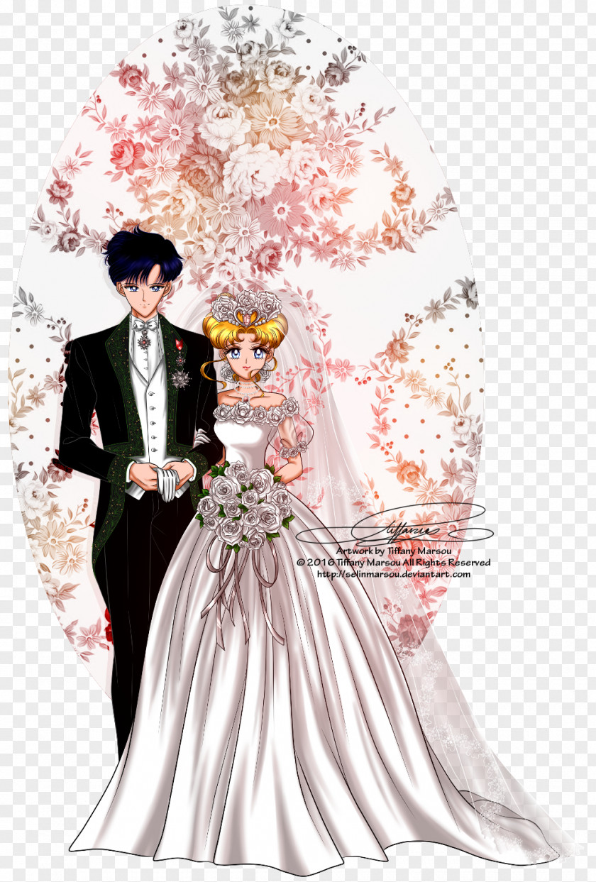 Wedding Couple Sailor Moon Tuxedo Mask Queen Serenity Drawing Art PNG