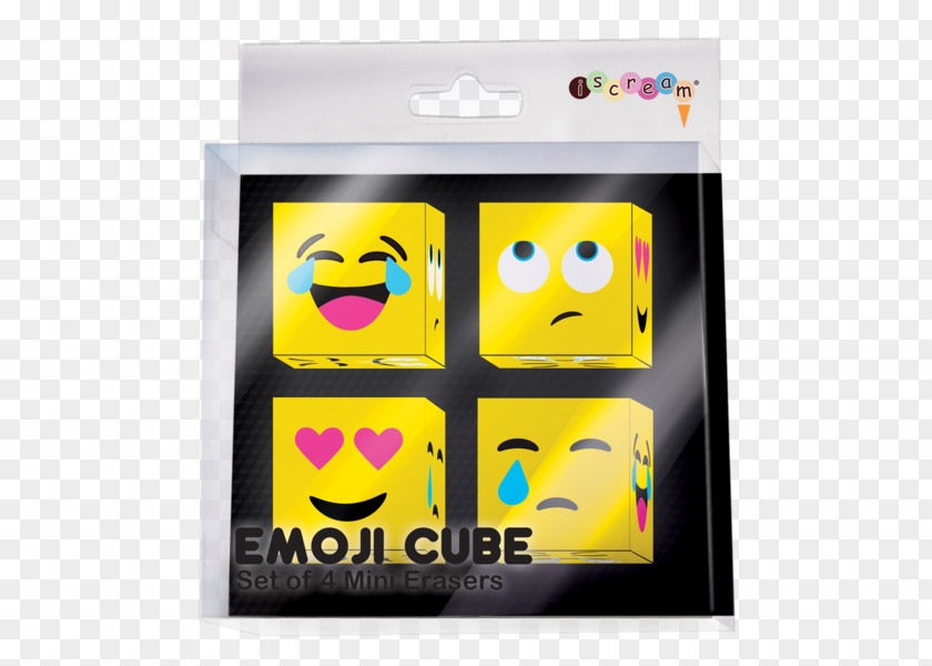Emoji Eraser Cube Color PNG