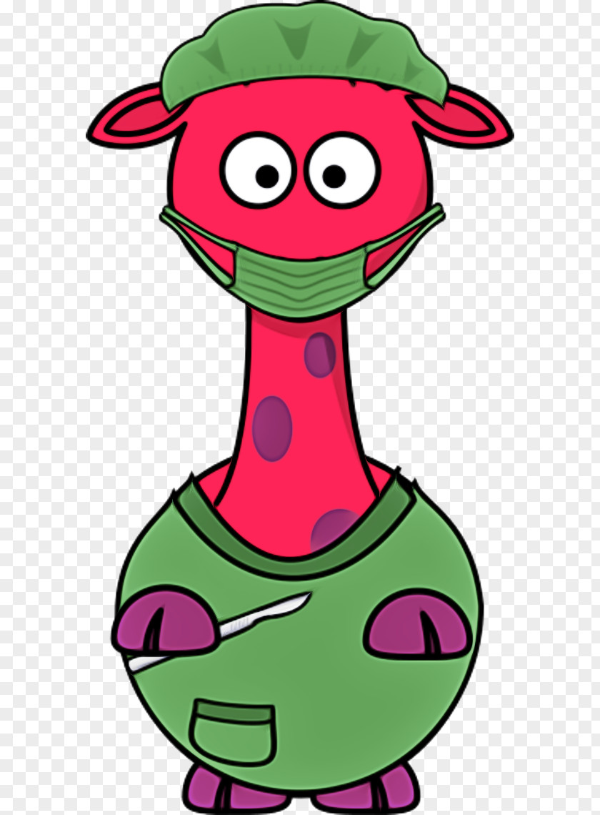 Green Pink Cartoon Magenta Smile PNG