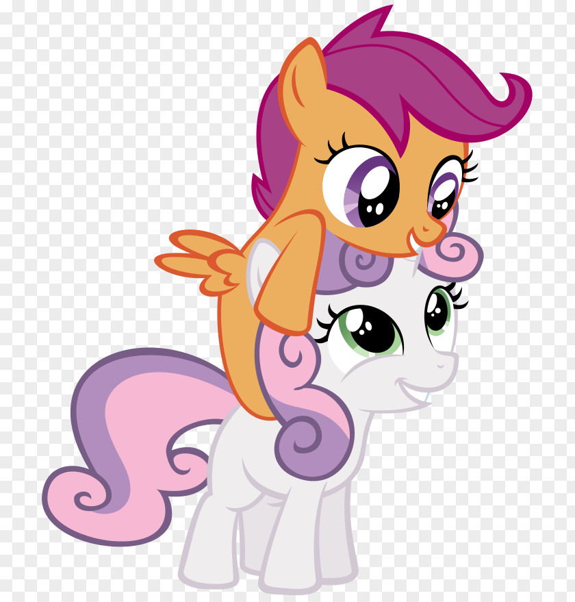Horse Pony Sweetie Belle Scootaloo Apple Bloom Princess Luna PNG