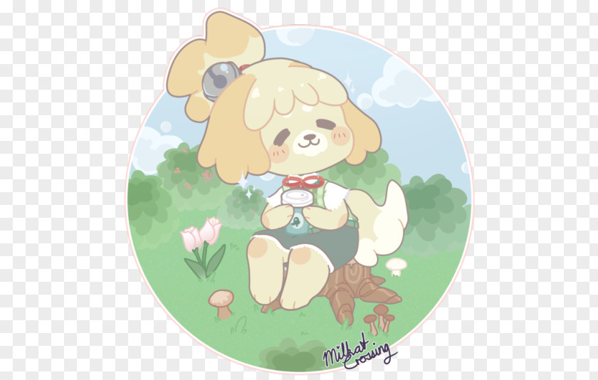 Acnl Isabelle Animal Crossing: New Leaf Canidae Dog Art Illustration PNG