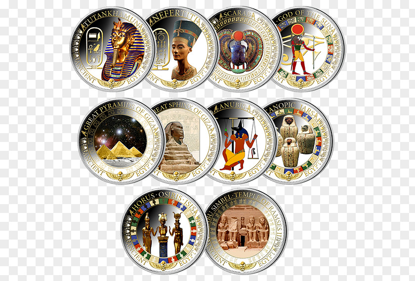 Egyptian Money Coin Tableware PNG