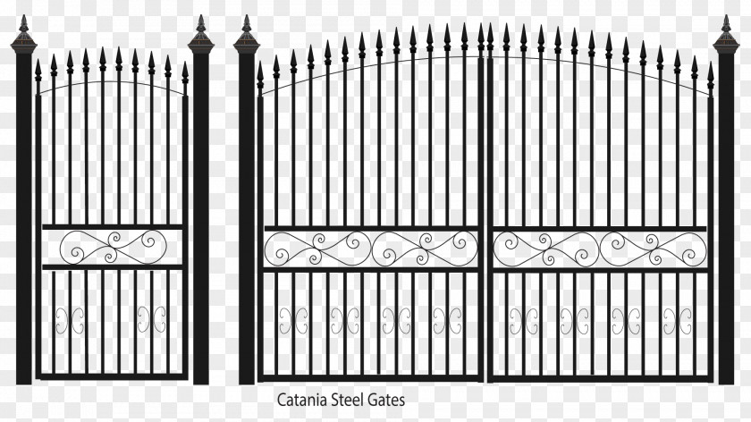 Fence Gate Wrought Iron Steel Sheet Metal PNG