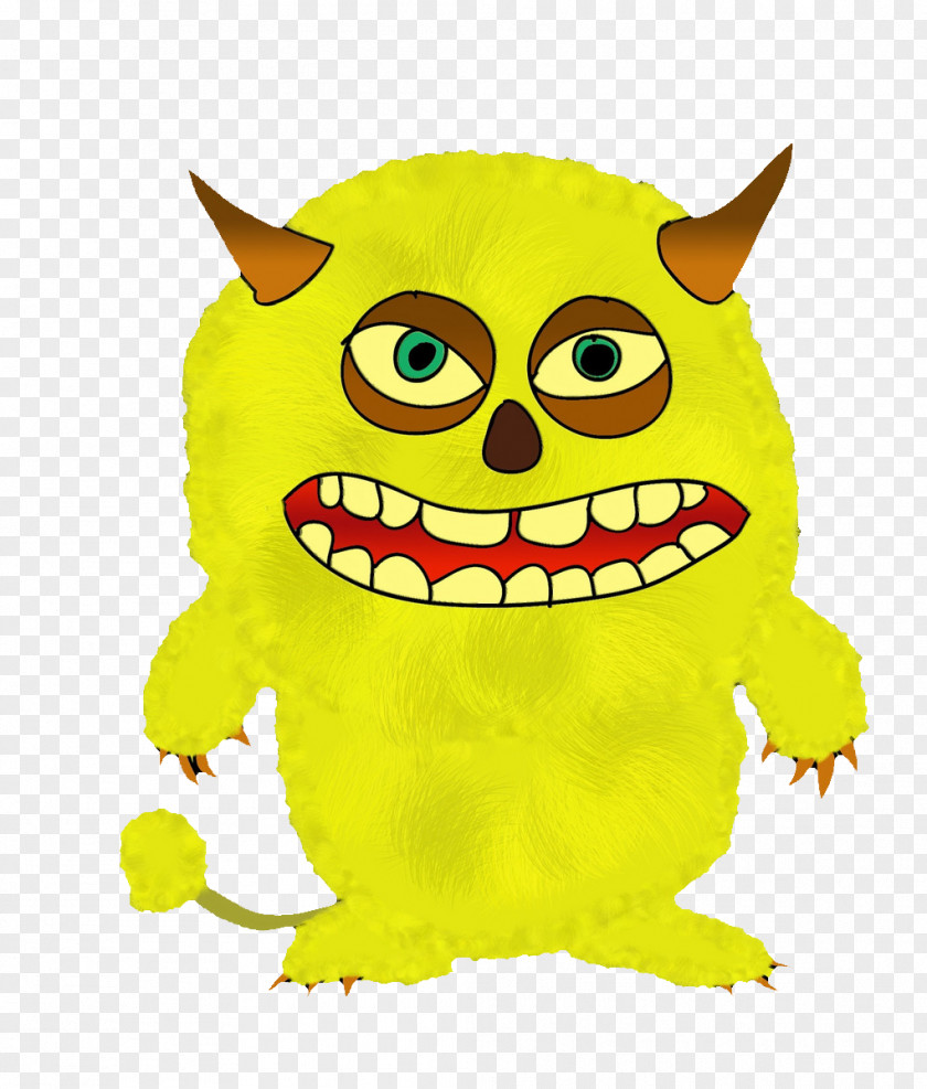 Yellow Devil Lucifer Troll Monster PNG
