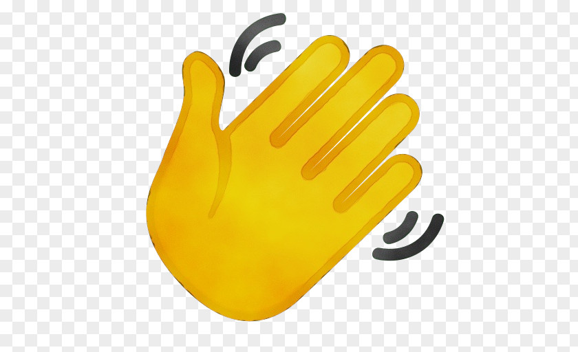 Yellow Personal Protective Equipment Glove Safety Finger PNG