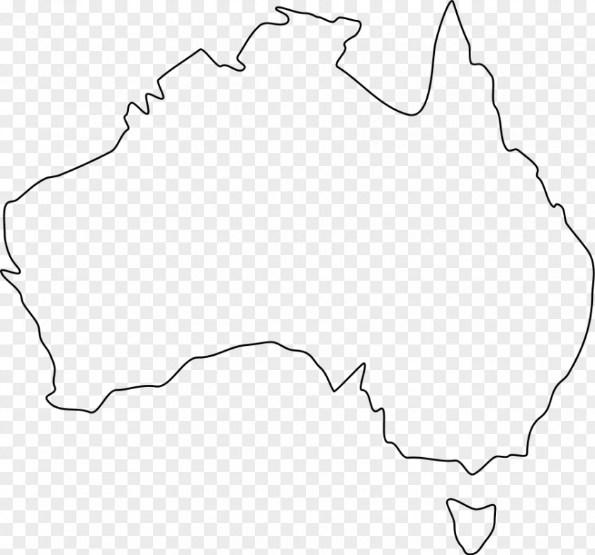 Australia Blank Map Clip Art PNG
