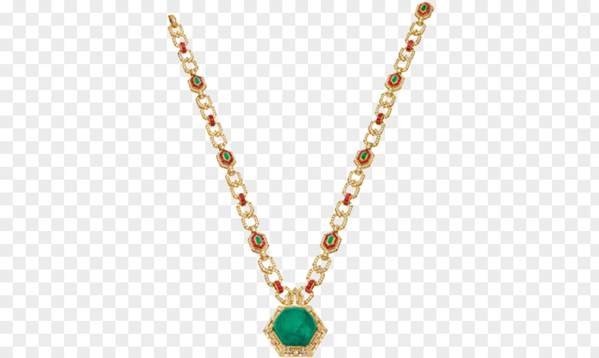 Emerald Necklace Earring Pendant Jewellery Chain PNG