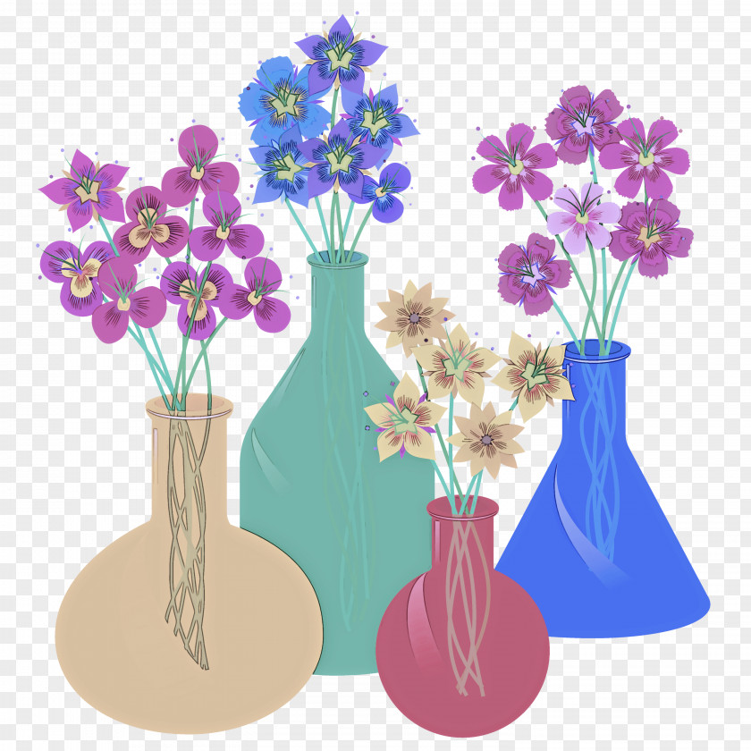 Flowerpot Artifact Vase Violet Purple Flower Lilac PNG