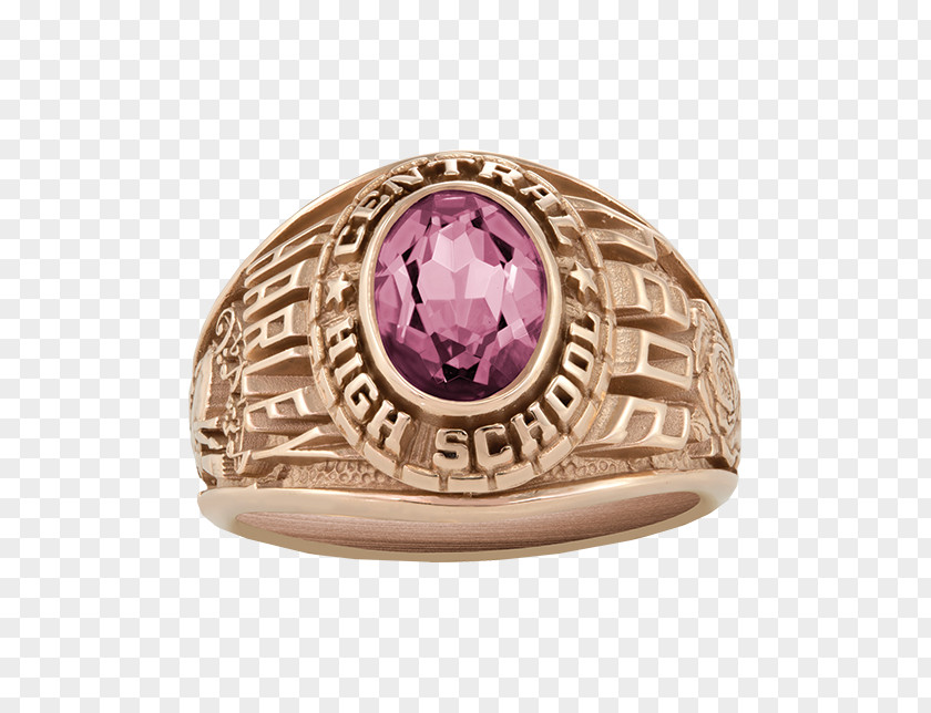 Ruby Class Ring Gold Jewellery PNG