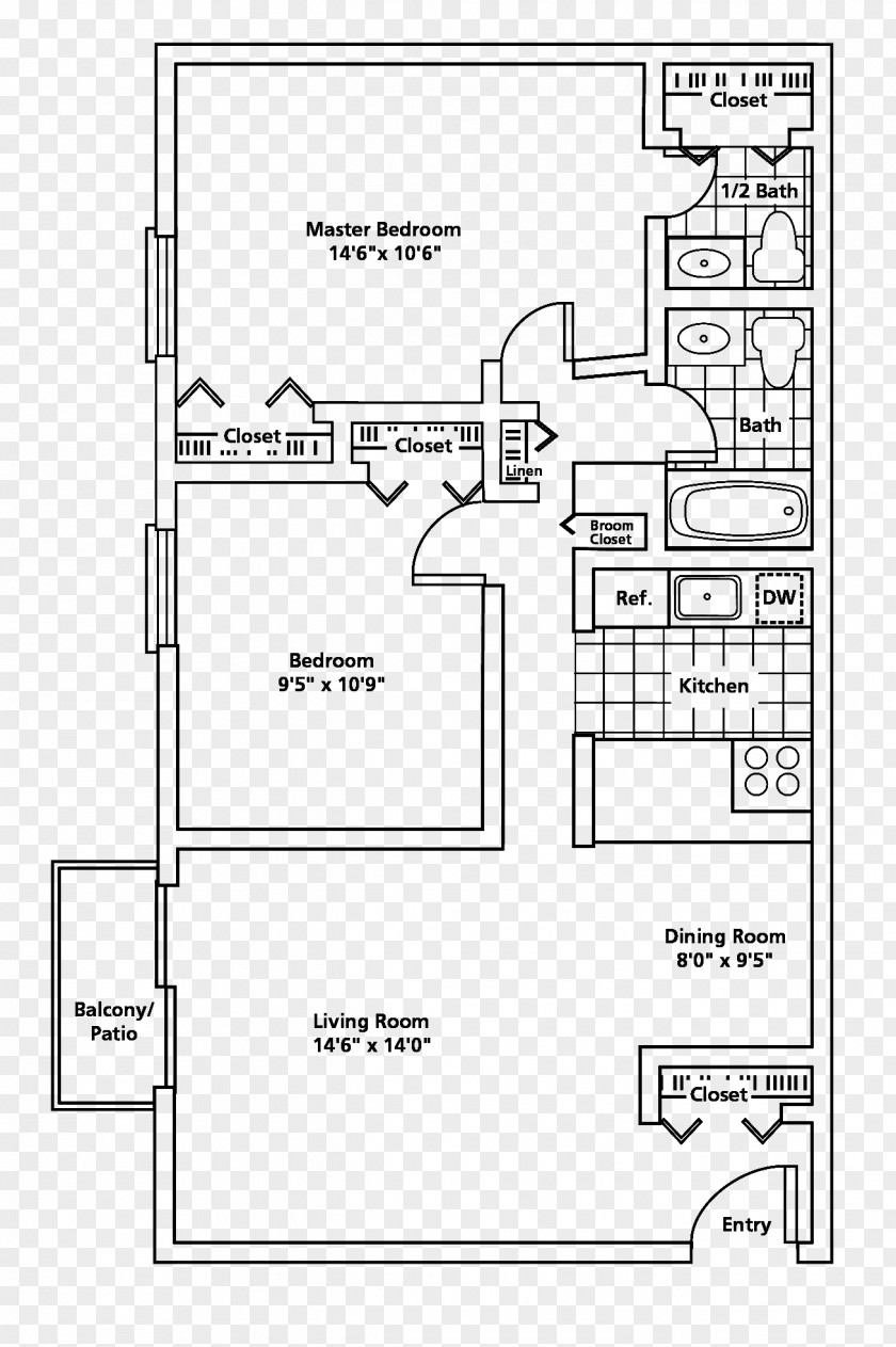 Blinks The Border Floor Plan Colony Club Apartments And Townhomes Site PNG