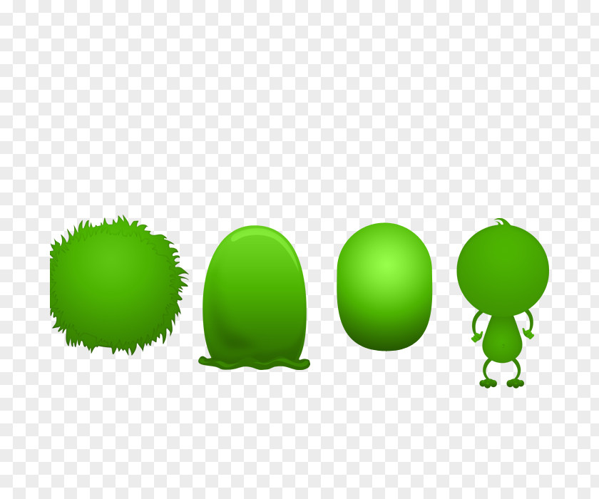 Cartoon Green Background PNG