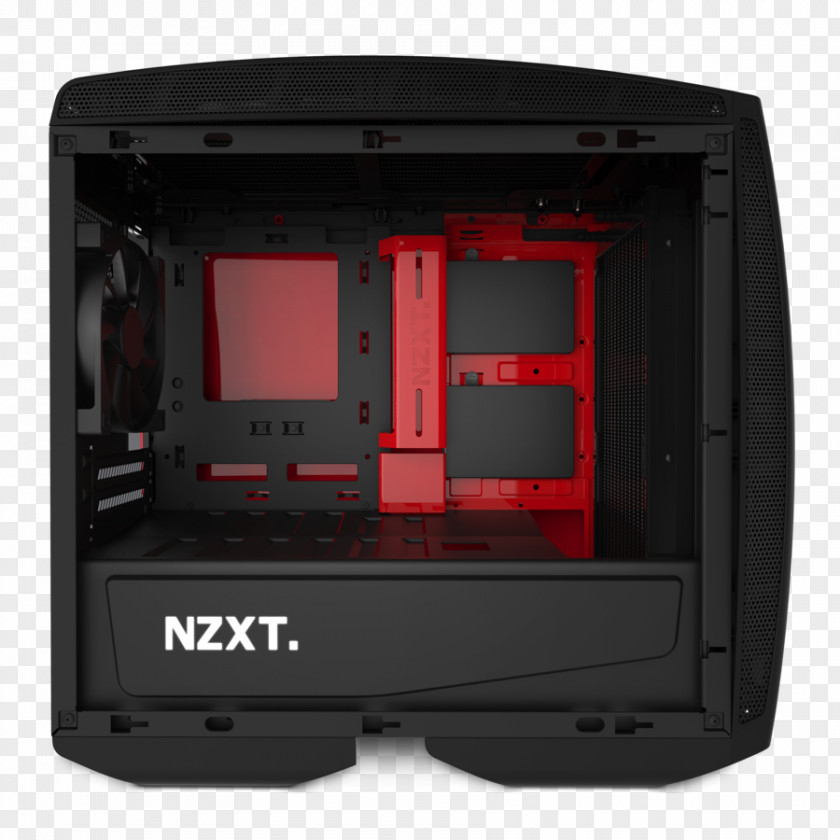 Computer Cases & Housings View 31 Tempered Glass Edition Mid Tower Chassis CA-1H8-00M1WN-00 NZXT Manta Matte Black/Red Mini-ITX Case USB 3.0 (CA-MANTW-M2) PNG