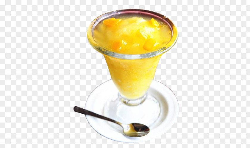 Mango Yogurt Cup Ice Cream Lassi Milk PNG