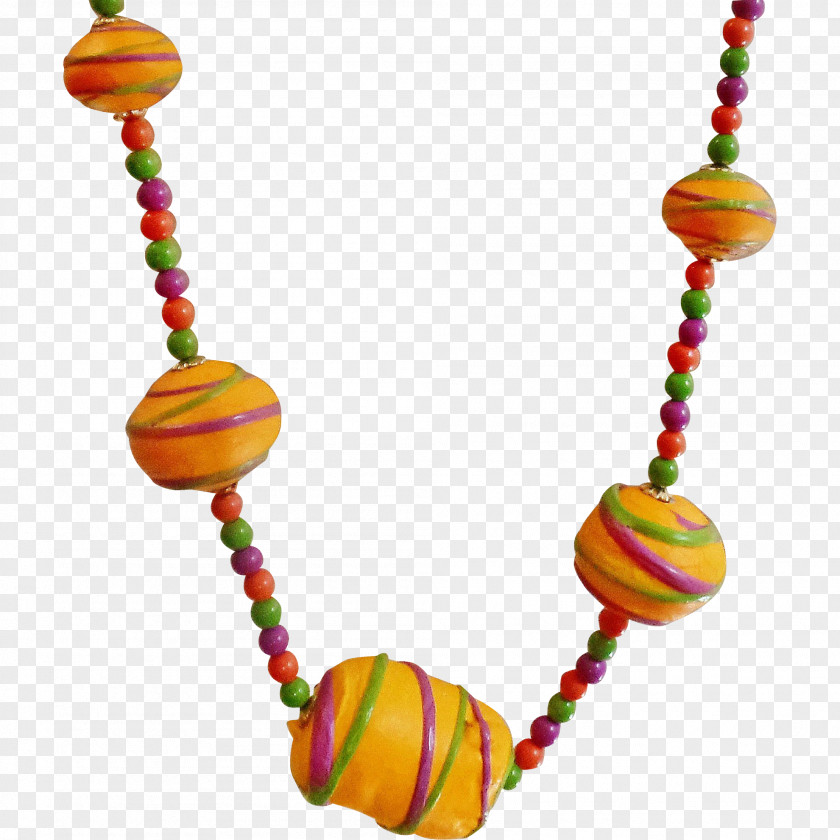 Necklace Bead 1970s Body Jewellery PNG