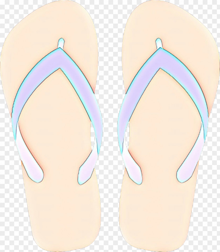 Peach Sandal Flipflops Footwear PNG