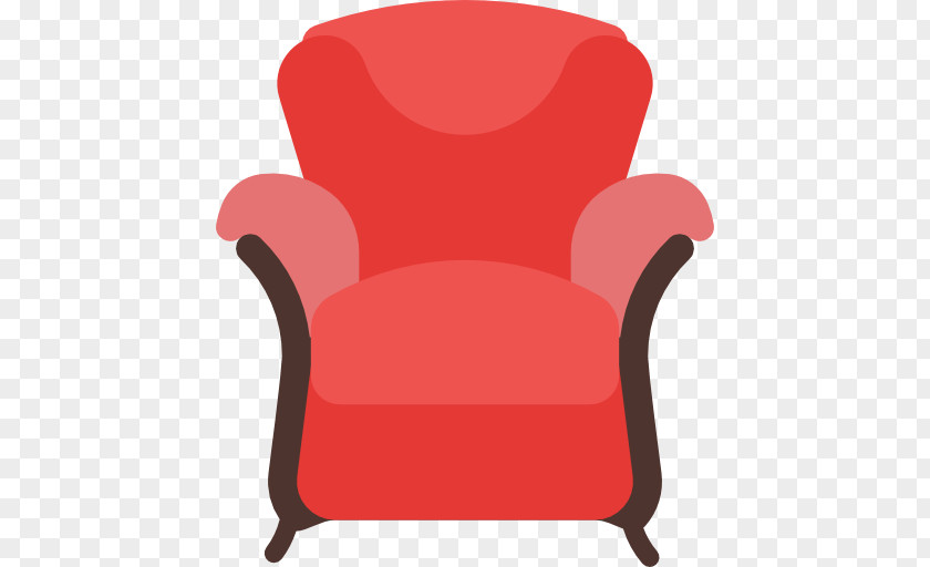 Red Seat Chair Couch Furniture PNG