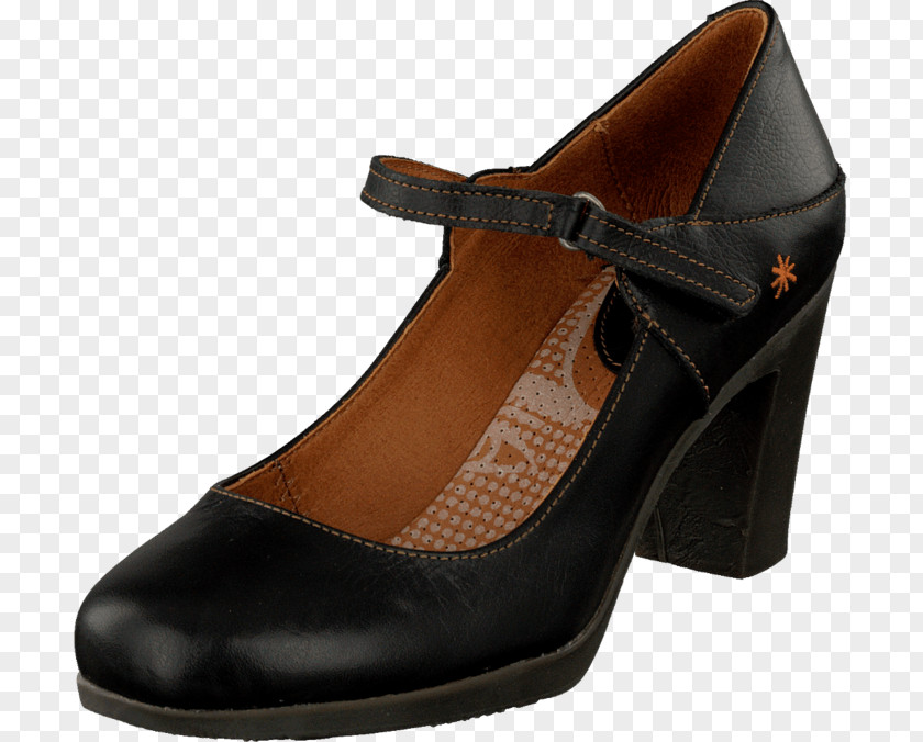Black Rio High-heeled Shoe T-bar Sandal Leather Court PNG