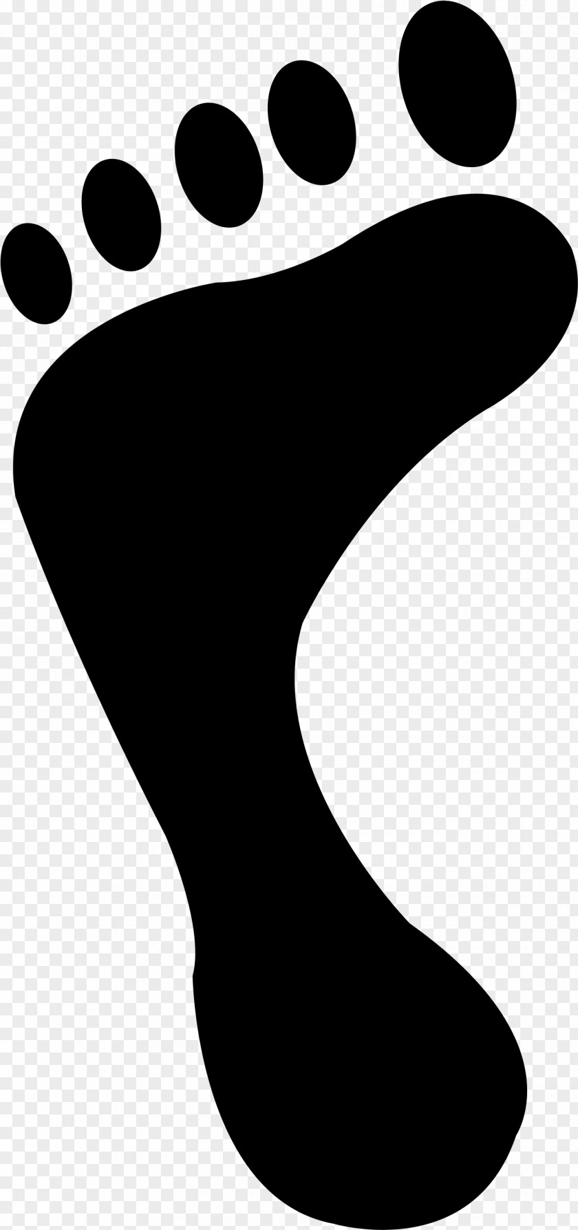 Blackandwhite Black M Footprint PNG