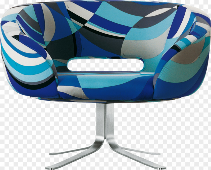 Blue/100% Cotton Pucci L02Chair Eames Lounge Chair Couch Cap Design S.p.A. Rive Droite Armchair PNG
