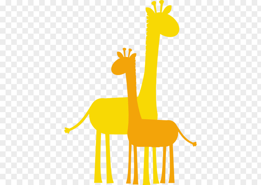 Giraffe Silhouette Cartoon Clip Art PNG