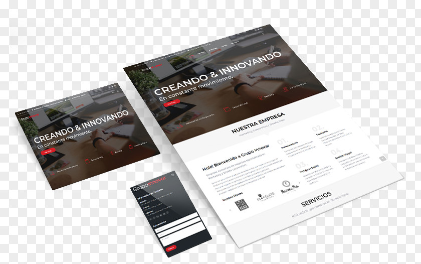 Marketing Y Diseño Web Thrive Design BrandWebsite Mockup Free Grupo Innovar PNG