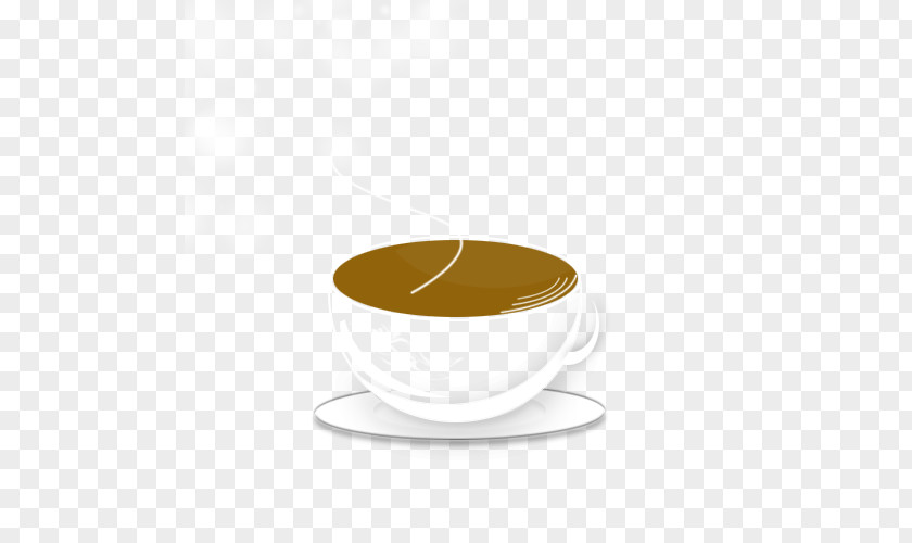 Painted Cup Of Coffee Table Saucer PNG