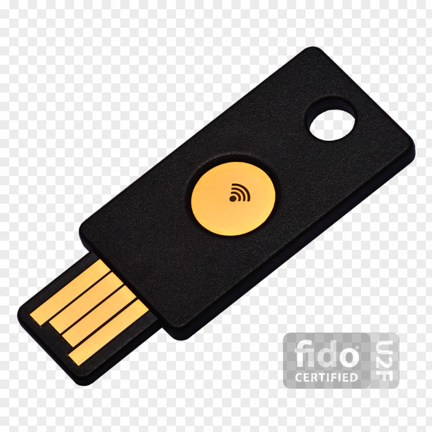 USB Security Token YubiKey Multi-factor Authentication Universal 2nd Factor One-time Password PNG