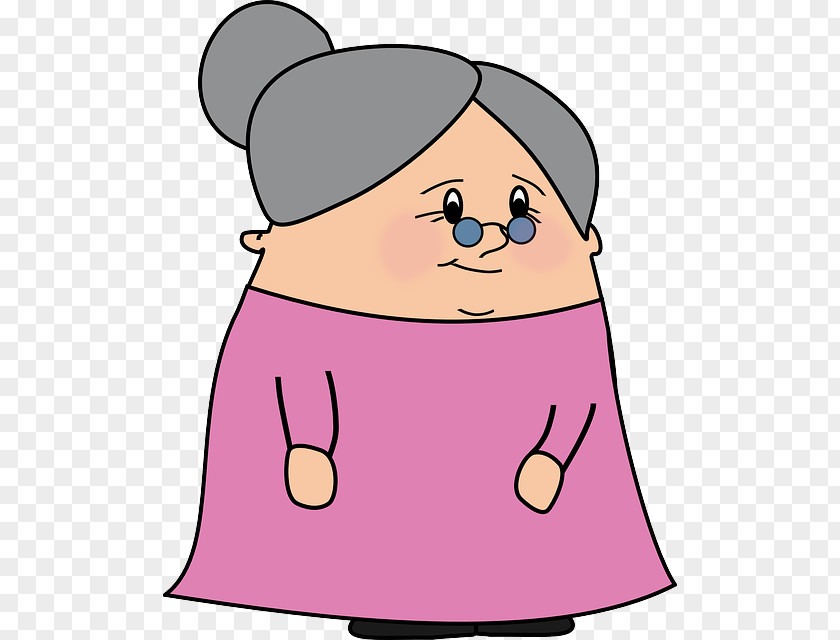 Cartoon Grandmother Woman Clip Art PNG